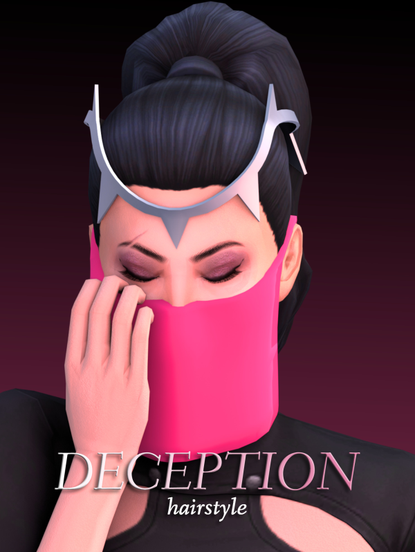 Maxis Match Mileena 'Deception' Ponytail by simsfinds - The Sims 4 Custom Content