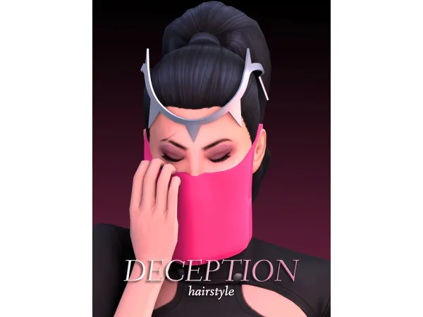 Maxis Match Mileena 'Deception' Ponytail by tranquiltrait - The Sims 4 Custom Content