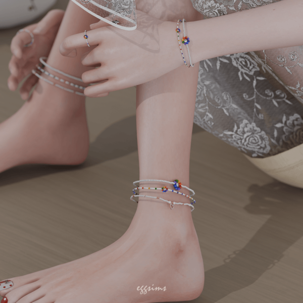 Alpha [EGGSIMS] Rainbow Dream Acc Set by simsfinds - The Sims 4 Custom Content