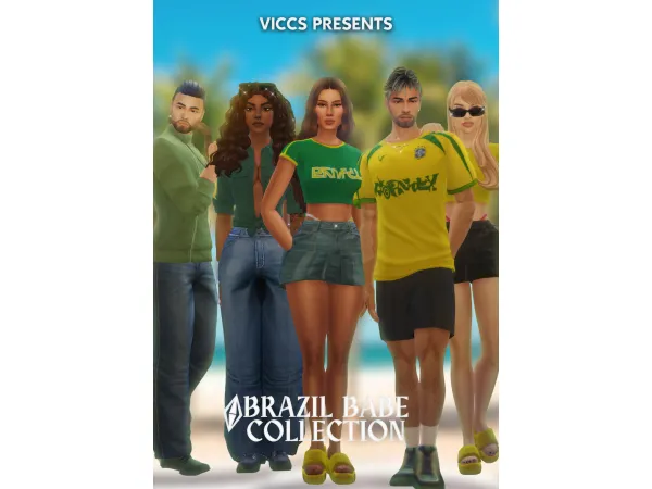 Maxis Match VICCS_BRAZIL BABE COLLECTION - The Sims 4 Custom Content