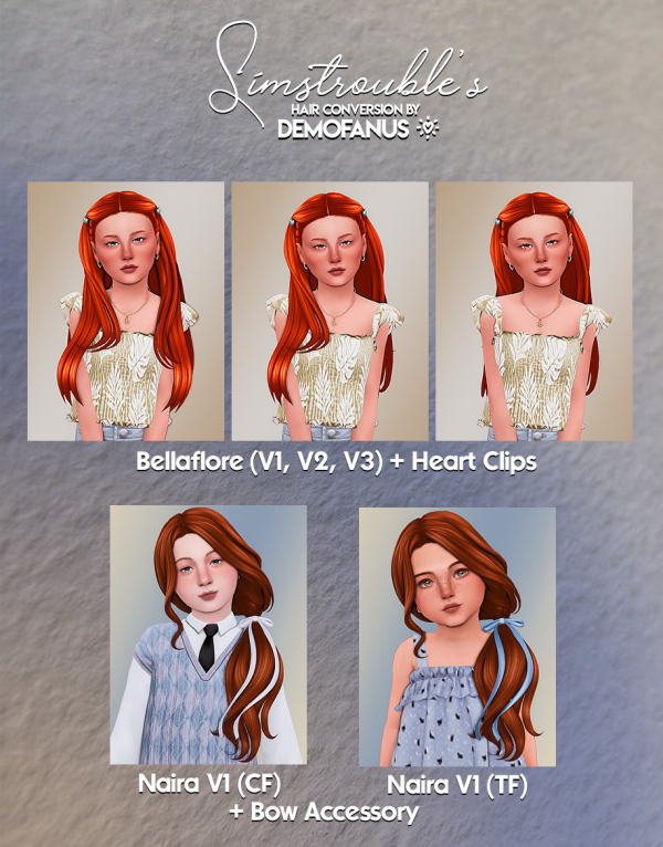 Maxis Match New simstrouble's hair conversion for your kids by simsfinds - The Sims 4 Custom Content