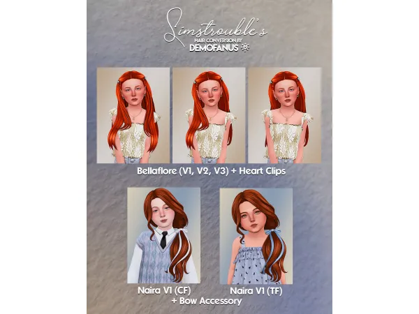 Maxis Match New simstrouble's hair conversion for your kids by demofanus - The Sims 4 Custom Content