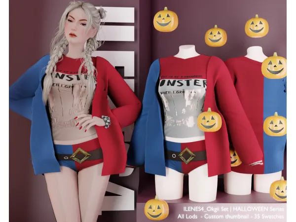 Alpha ILN Okgi Set - The Sims 4 Custom Content