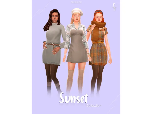 Sims 4 SUNSET COLLECTION by SulSulTiti