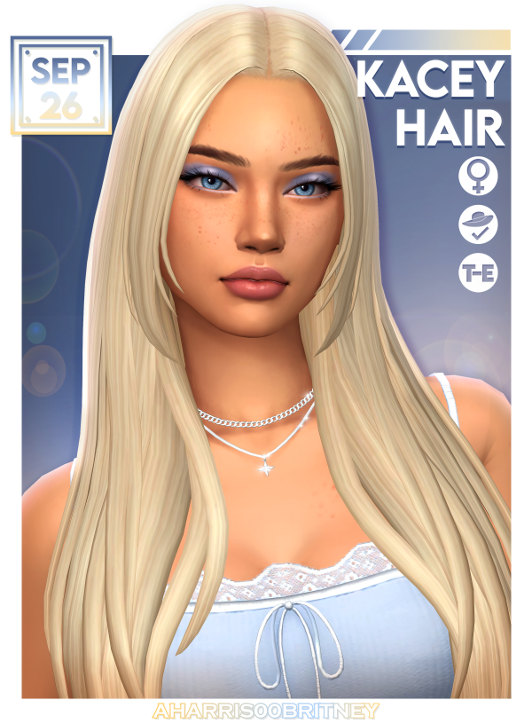 Maxis Match Kacey Hair by simsfinds - The Sims 4 Custom Content