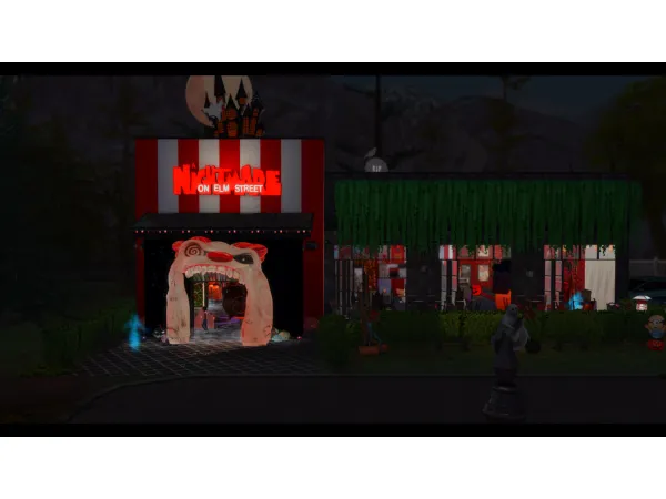 Alpha NightmareOnElm Street Restaurant by ReannaSims - The Sims 4 Custom Content