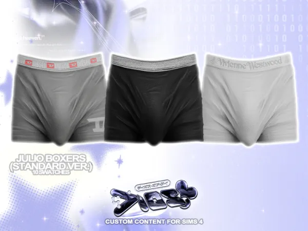 Alpha DIOS Julio Boxers (Standard Version) - The Sims 4 Custom Content