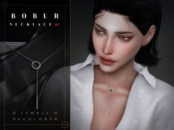 Alpha Pendant Necklace - The Sims 4 Custom Content