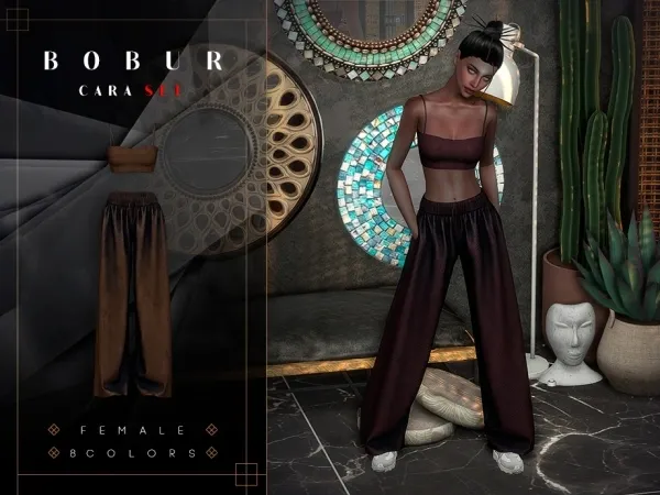 Alpha Cara set - The Sims 4 Custom Content
