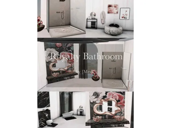 Alpha [MrsB] Royalty Bathroom by mrsbarbiex3 - The Sims 4 Custom Content