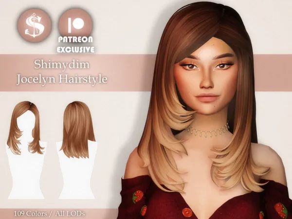 Maxis Match Shimydim Jocelyn Hairstyle Maxis Match - The Sims 4 Custom Content
