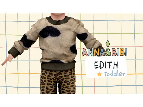 Alpha Edith_TODDLER [AnnaBibi] - The Sims 4 Custom Content