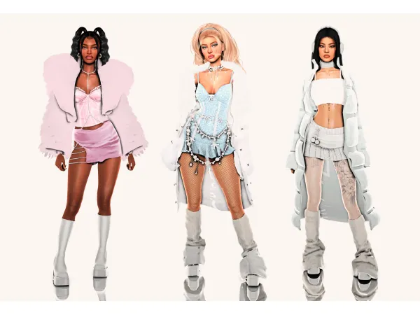 Alpha Winter looks but make it Bratz by wannabe - The Sims 4 Custom Content