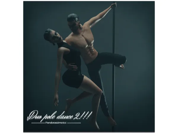 Maxis Match Duo pole dance 2 - The Sims 4 Custom Content