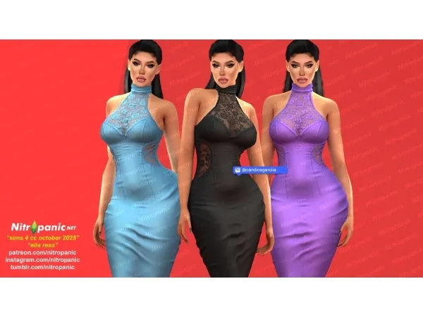 Sims 4 Nitropanic_Ella Dress