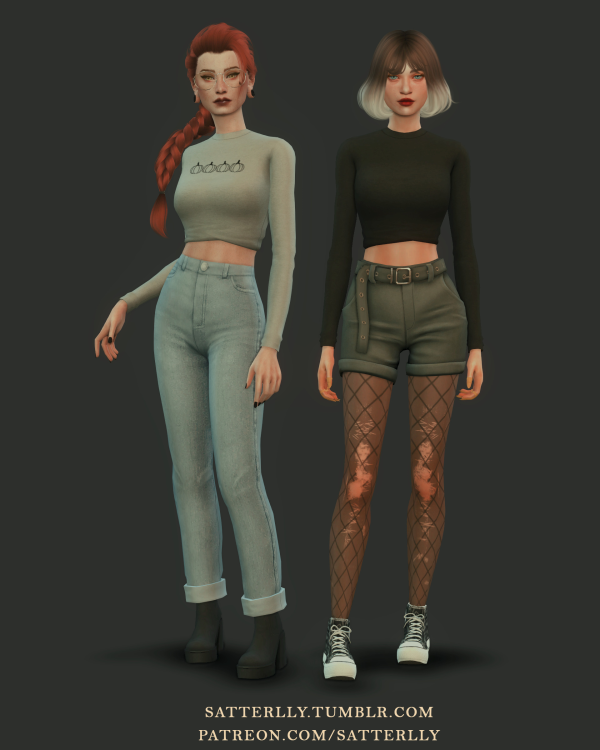 Maxis Match Crop top Arlet by simsfinds - The Sims 4 Custom Content