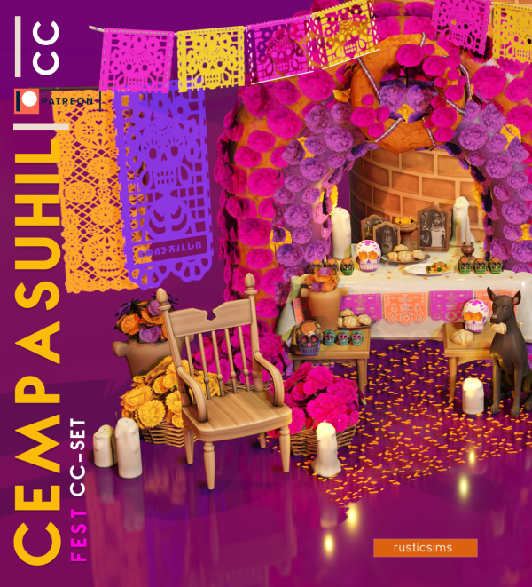 Mix CEMPASUCHIL FEST by simsfinds - The Sims 4 Custom Content