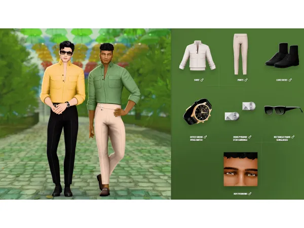 Maxis Match DAMIAN SET by ModCo Studios - The Sims 4 Custom Content