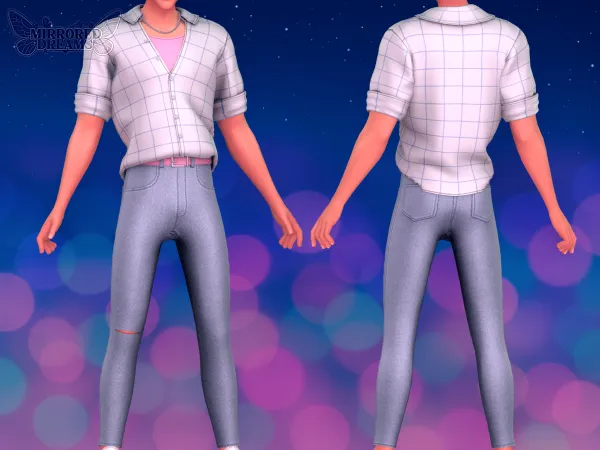 Mix Jinu Outfit Sajaboys Kpop Demon Hunters - The Sims 4 Custom Content