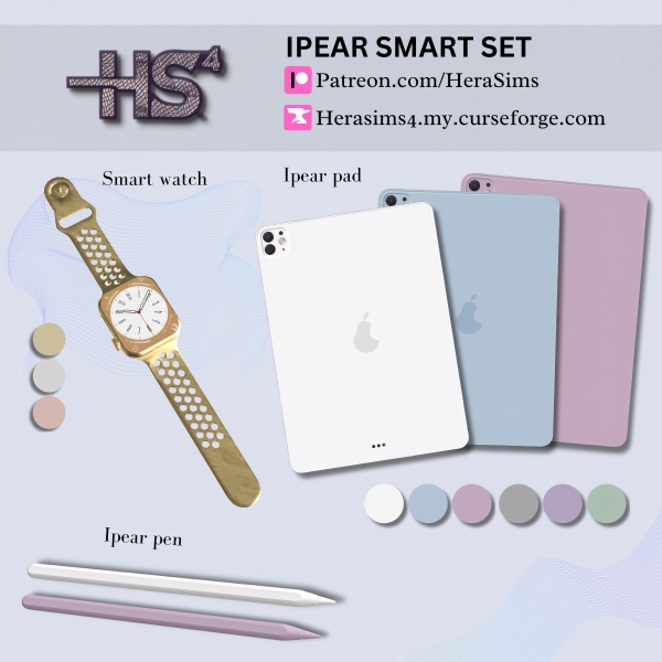 Alpha iPear smart set by herasims4 - The Sims 4 Custom Content