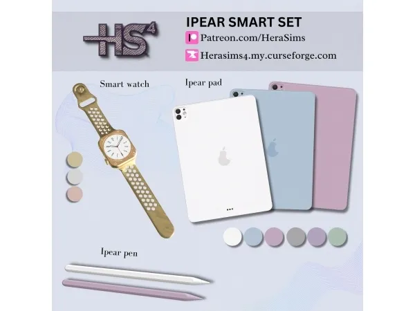 Alpha iPear smart set - The Sims 4 Custom Content