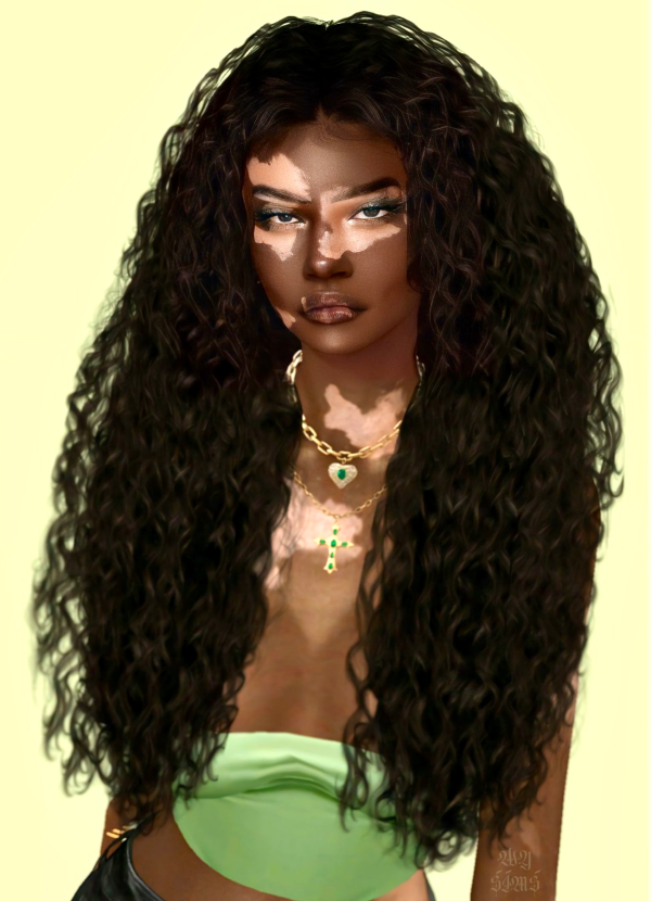 Alpha Vitiligo Sims by simsfinds - The Sims 4 Custom Content