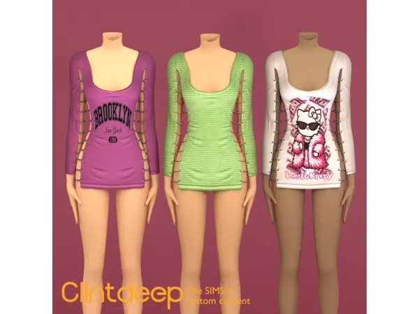 Mix Clintdeep Leonie Bodycon - The Sims 4 Custom Content