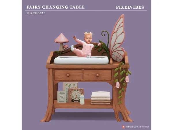 Mix Fairy Changing Table - The Sims 4 Custom Content