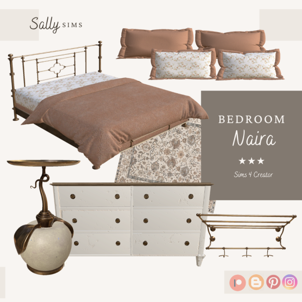 Alpha Bedroom NAIRA by sally4sims - The Sims 4 Custom Content