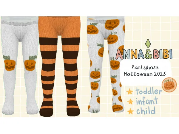 Alpha Pantyhose Halloween 2025 [AnnaBibi] - The Sims 4 Custom Content