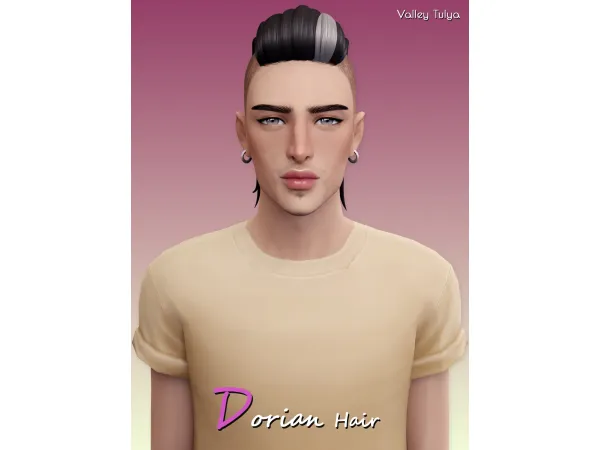 Sims 4 Dorian Hair by HelenaVtulya