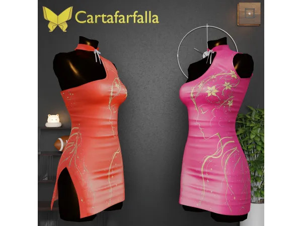 Alpha Cartafarfalla Golden Muse - The Sims 4 Custom Content