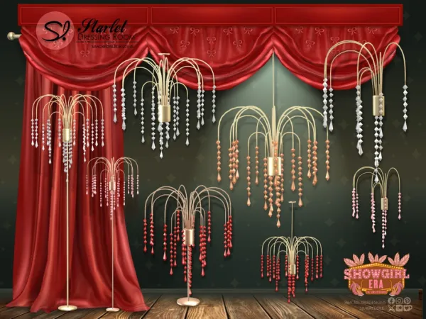 Alpha Starlet Lamps Draperies - The Sims 4 Custom Content