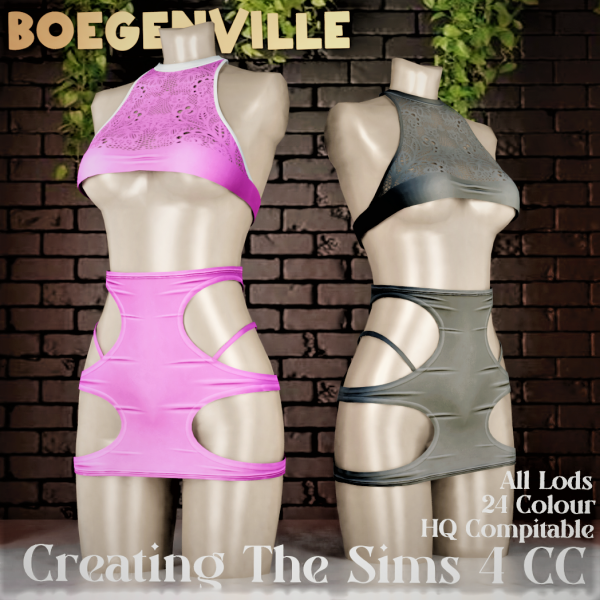 Alpha Boe_Madeline Outfit by boegenville - The Sims 4 Custom Content