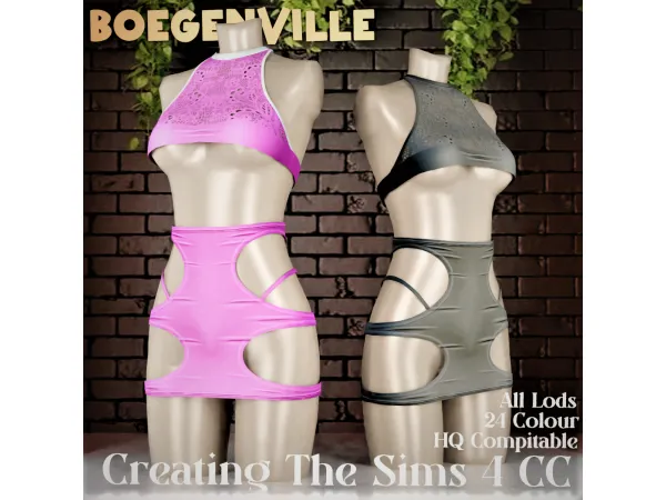 Alpha Boe_Madeline Outfit - The Sims 4 Custom Content