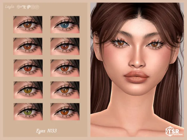 Alpha Eyes N133 - The Sims 4 Custom Content