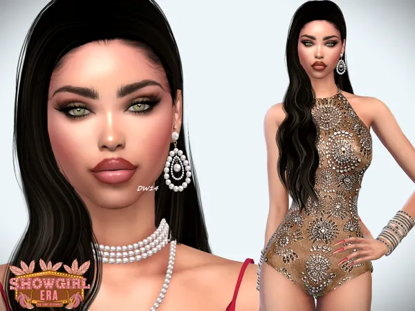 Mix Showgirl Era Joan Pearson - The Sims 4 Custom Content
