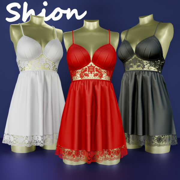 Alpha Shion Deana Lace Mini Dress by shion_sims - The Sims 4 Custom Content
