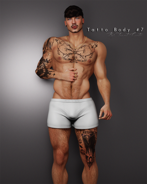 Mix tattoo body 7 by lamontcreatorr - The Sims 4 Custom Content
