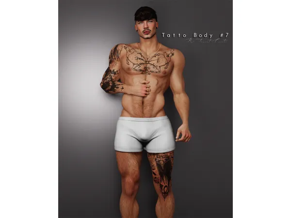 Mix tattoo body 7 - The Sims 4 Custom Content