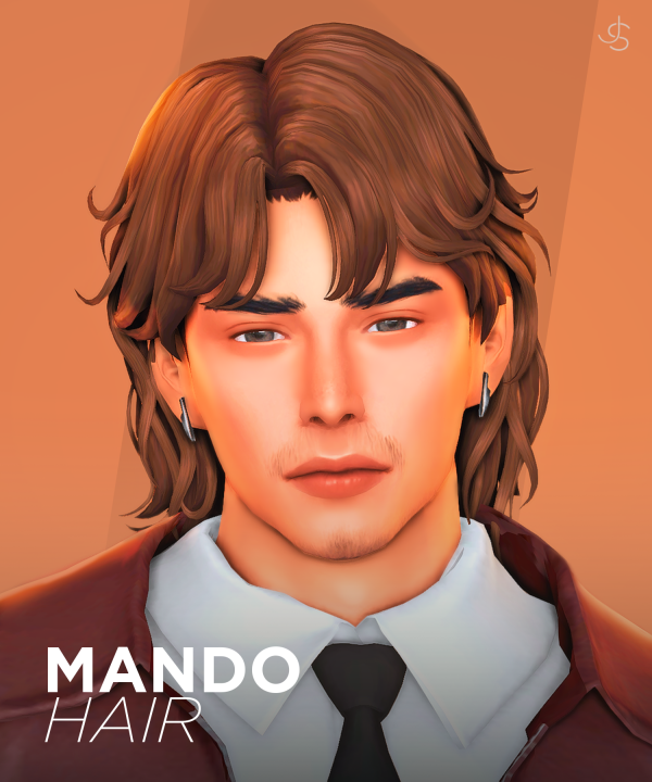 Maxis Match Mando Hair by simsfinds - The Sims 4 Custom Content