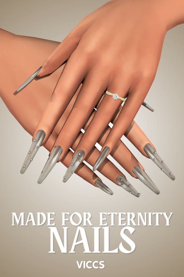 Mix VICCS_MADE FOR ETERNITY NAILS (TEEN ELDER) by viccs - The Sims 4 Custom Content