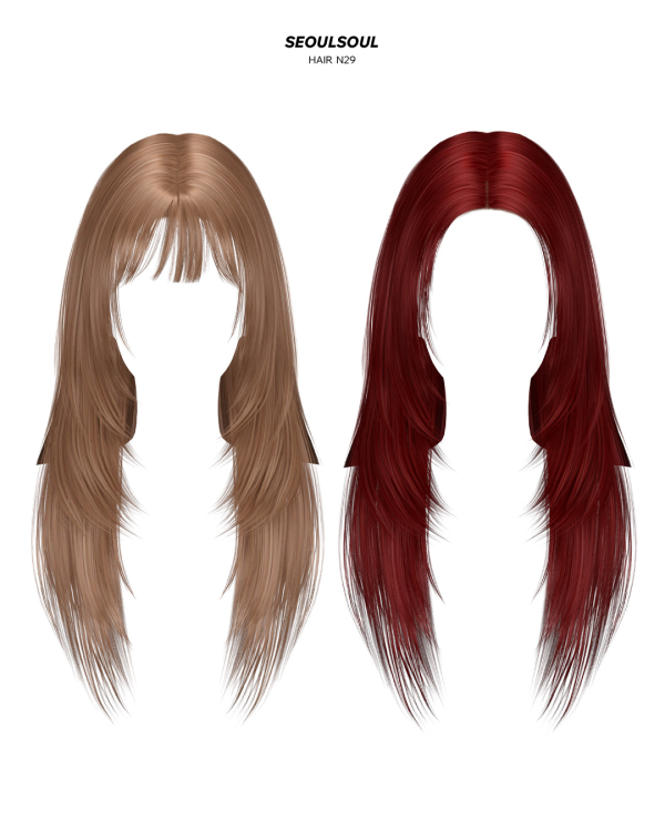 Alpha SIMS4 HAIR N29 soul by simsfinds - The Sims 4 Custom Content