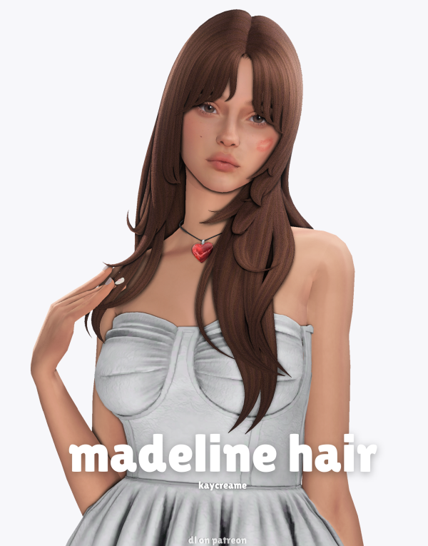 Maxis Match madeline hair by simsfinds - The Sims 4 Custom Content