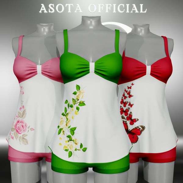 Alpha [ASOTA OFFICIAL] Charlotte Outfit by asotaofficial - The Sims 4 Custom Content
