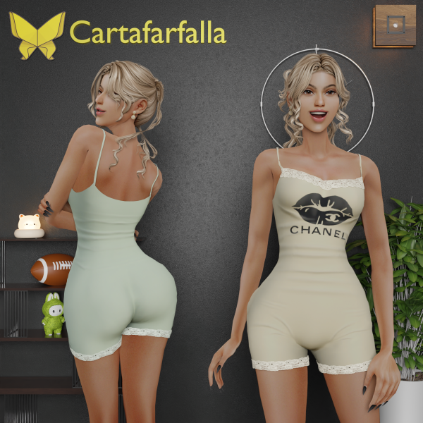 Alpha Cartafafalla Luxe Active by cartafarfalla - The Sims 4 Custom Content