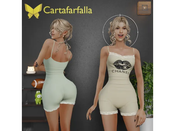 Alpha Cartafafalla Luxe Active - The Sims 4 Custom Content