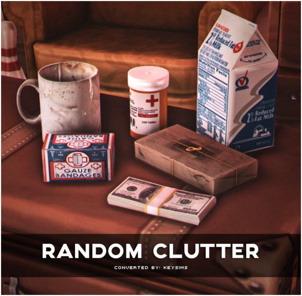 Alpha Random Clutter by simsfinds - The Sims 4 Custom Content