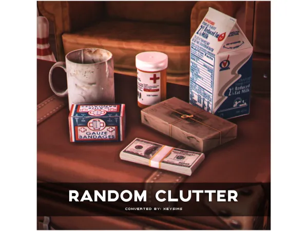 Alpha Random Clutter by keysims - The Sims 4 Custom Content