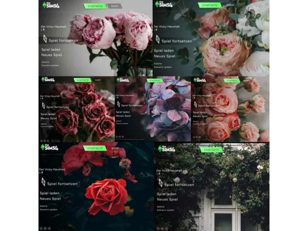 Mix Astetic Flower Main Menue by MrsBarbiex3 - The Sims 4 Custom Content